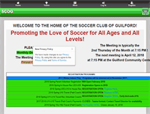 Tablet Screenshot of guilfordsoccer.org